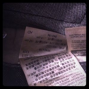 New Denim Black Levi’s 40x36